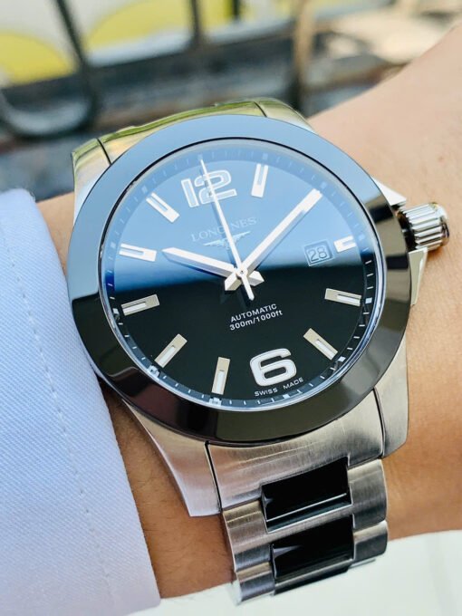 Đồng Hồ Longines Conquest Demi Ceramic Black Dial - L3.657.4.56.7 - Hình ảnh 2