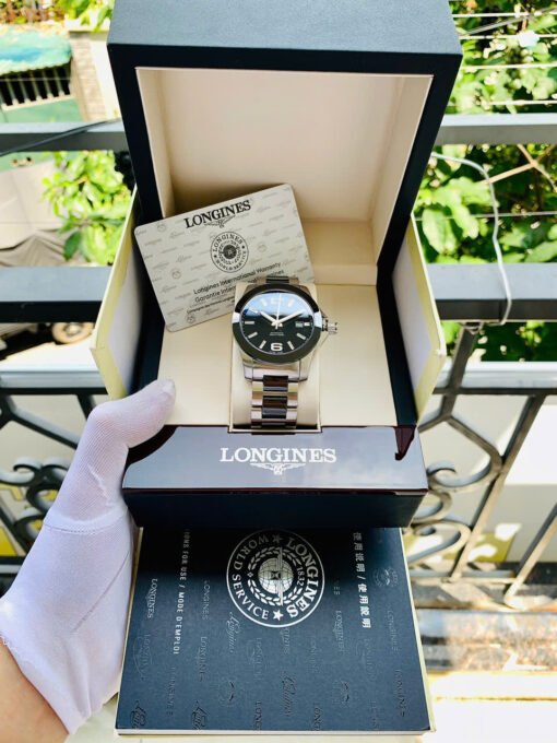 Đồng Hồ Longines Conquest Demi Ceramic Black Dial - L3.657.4.56.7 - Hình ảnh 9