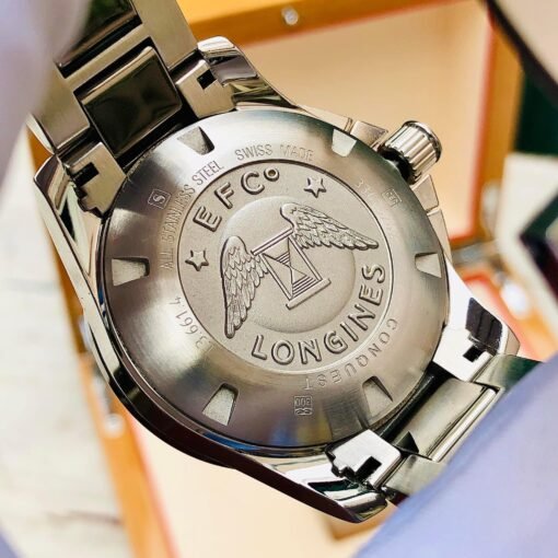 Đồng Hồ Longines Conquest Chronograph Grey Dial Demi Ceramic - L3.661.4.06.7 - Hình ảnh 6