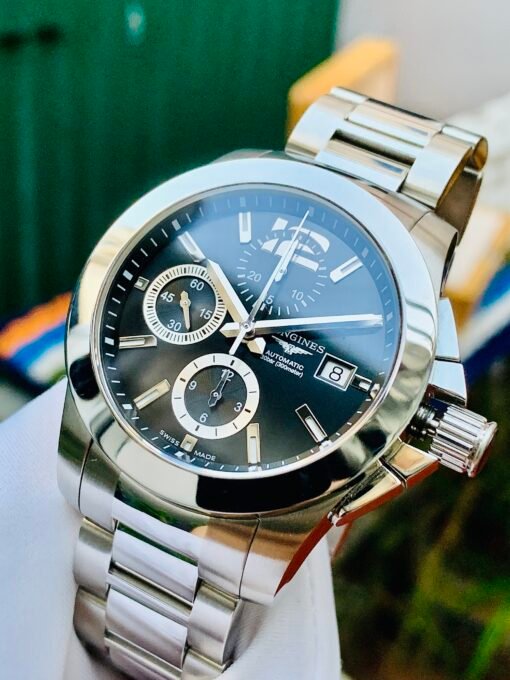 Đồng Hồ Longines Conquest Chronograph Black Dial - L3.662.4.56.6 - Hình ảnh 4