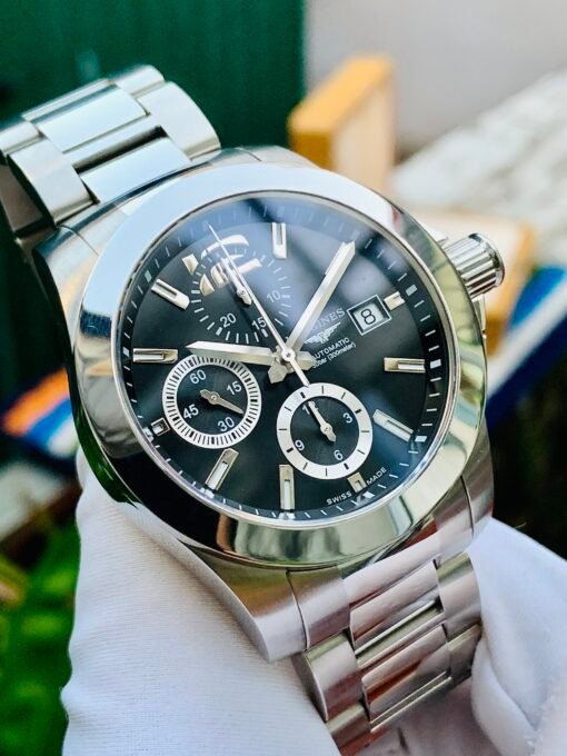 Đồng Hồ Longines Conquest Chronograph Black Dial - L3.662.4.56.6 - Hình ảnh 2