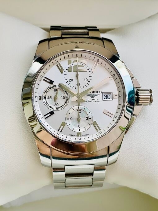 Đồng Hồ Longines Conquest Chronograph White Dial - L3.662.4.76.6