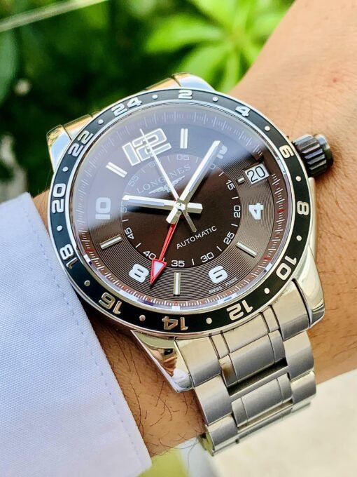 Đồng Hồ Longines Admiral GMT Brown Dial - L3.668.4.66.6 - Hình ảnh 2