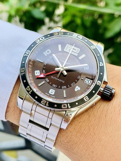Đồng Hồ Longines Admiral GMT Brown Dial - L3.668.4.66.6 - Hình ảnh 4