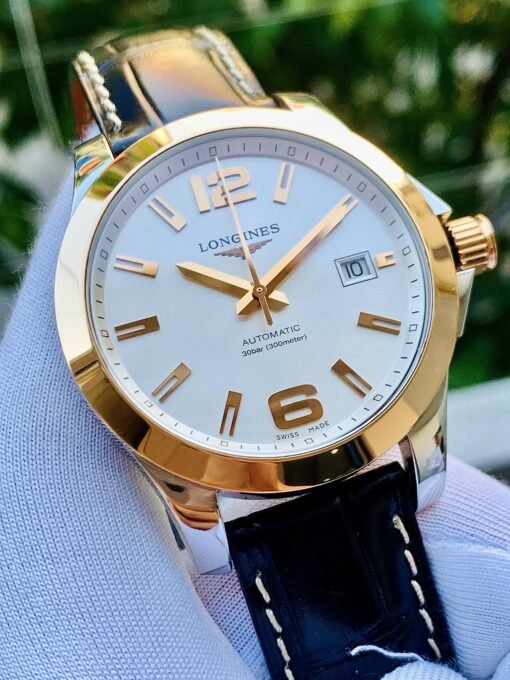 Đồng Hồ Longines Conquest Bezel Rose Gold White Dial - L3.673.5.76.7 - Hình ảnh 2