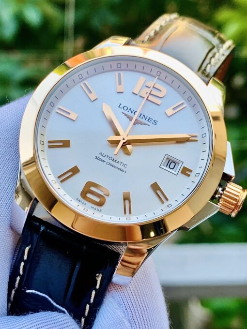 Đồng Hồ Longines Conquest Bezel Rose Gold White Dial - L3.673.5.76.7 - Hình ảnh 4