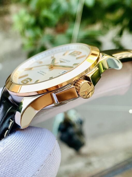 Đồng Hồ Longines Conquest Bezel Rose Gold White Dial - L3.673.5.76.7 - Hình ảnh 5