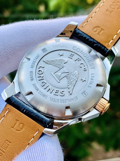 Đồng Hồ Longines Conquest Bezel Rose Gold White Dial - L3.673.5.76.7 - Hình ảnh 6