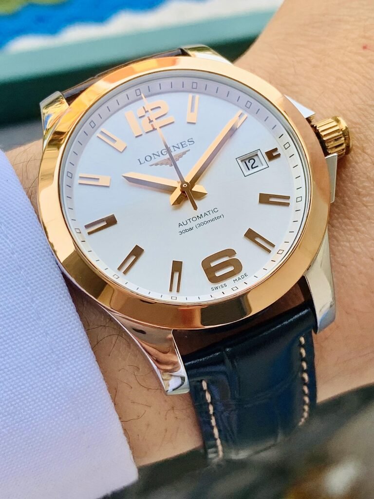 Đồng Hồ Longines Conquest Demi Rose Gold White Dial - L3.676.5.76.7