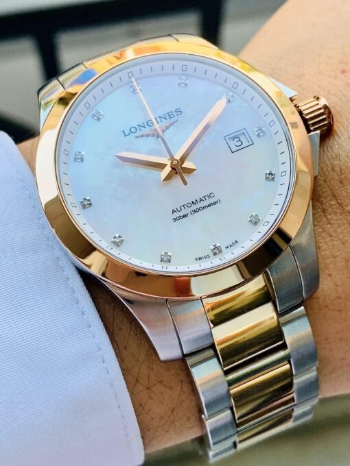 Đồng Hồ Longines Conquest Demi Rose Gold, Diamond, MOP Dial - L3.676.5.87.7 - Hình ảnh 2