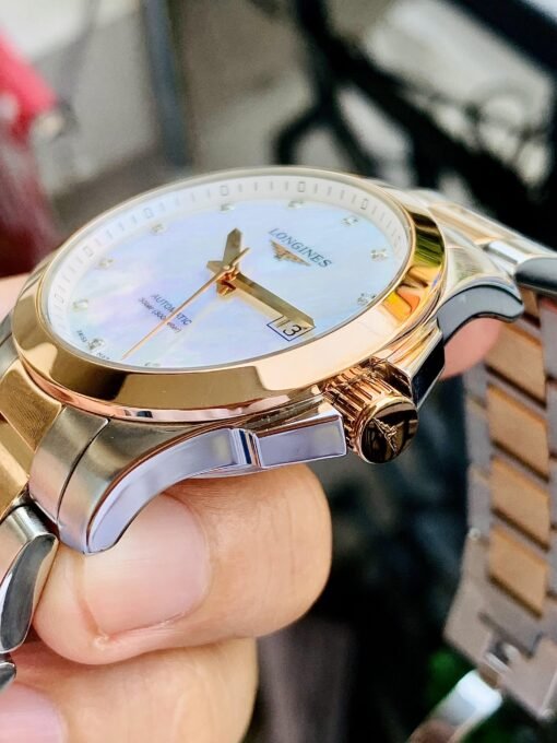 Đồng Hồ Longines Conquest Demi Rose Gold, Diamond, MOP Dial - L3.676.5.87.7 - Hình ảnh 6