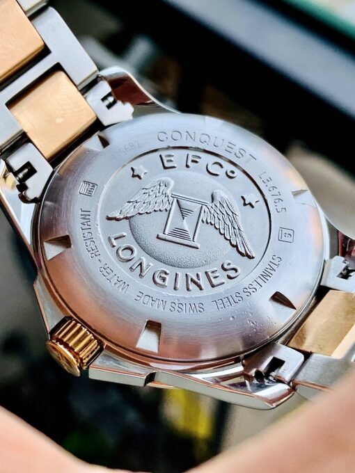 Đồng Hồ Longines Conquest Demi Rose Gold, Diamond, MOP Dial - L3.676.5.87.7 - Hình ảnh 7