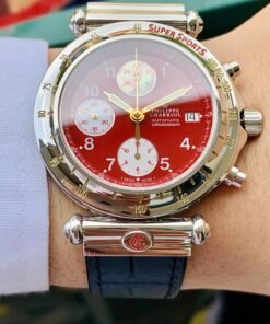Đồng Hồ Philippe Charriol Super Sports Chronograph Red/MOP Dial - Ref. 060.97