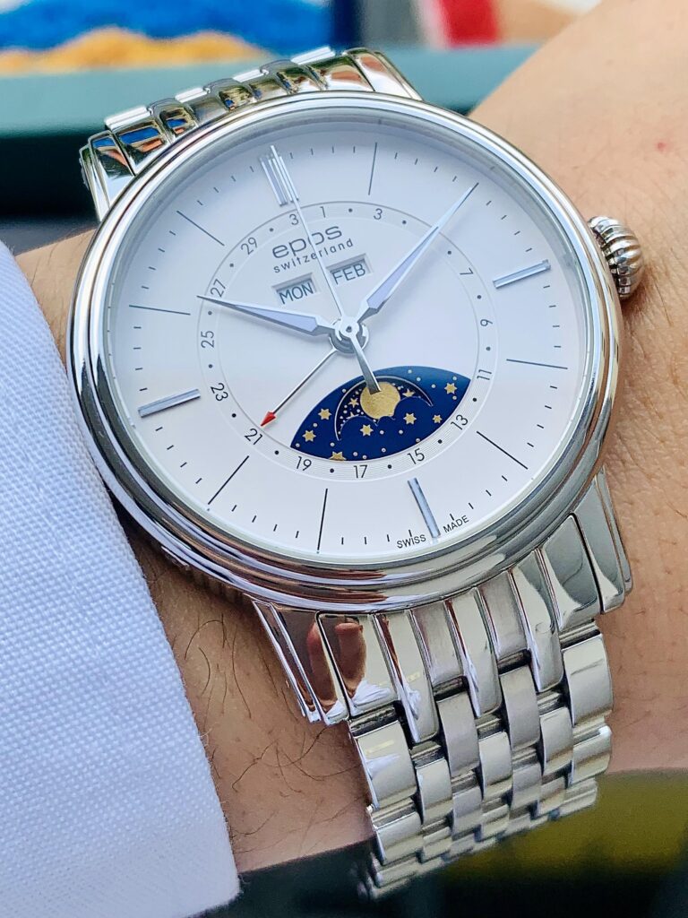 Đồng Hồ Epos Emotion Triple Date Moonphase White Dial - 3391.832.20.50.30 