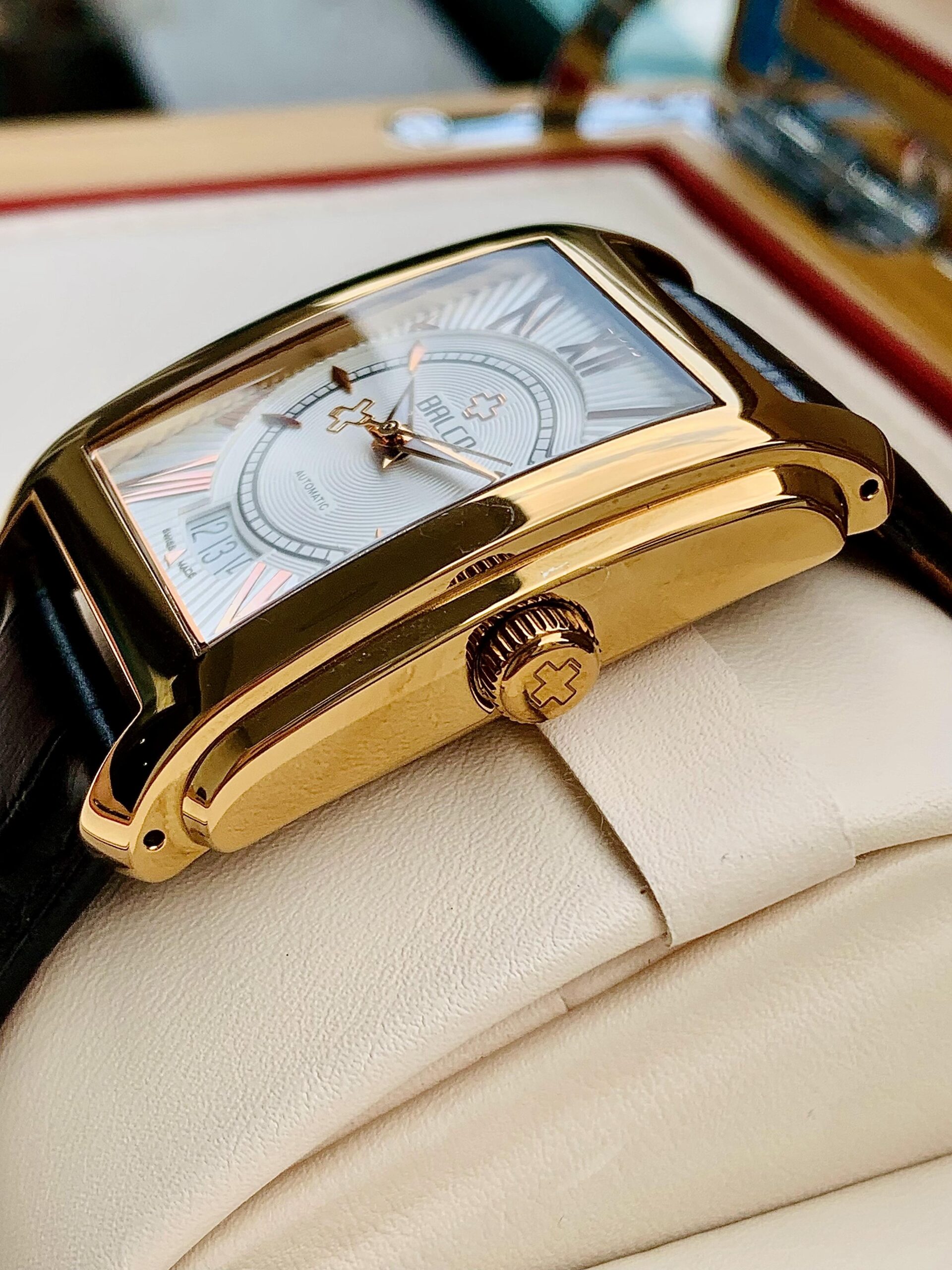 Đồng Hồ Balco Rectangular White Dial Limited Edition 0349/0600 - 11339M - Ảnh 5