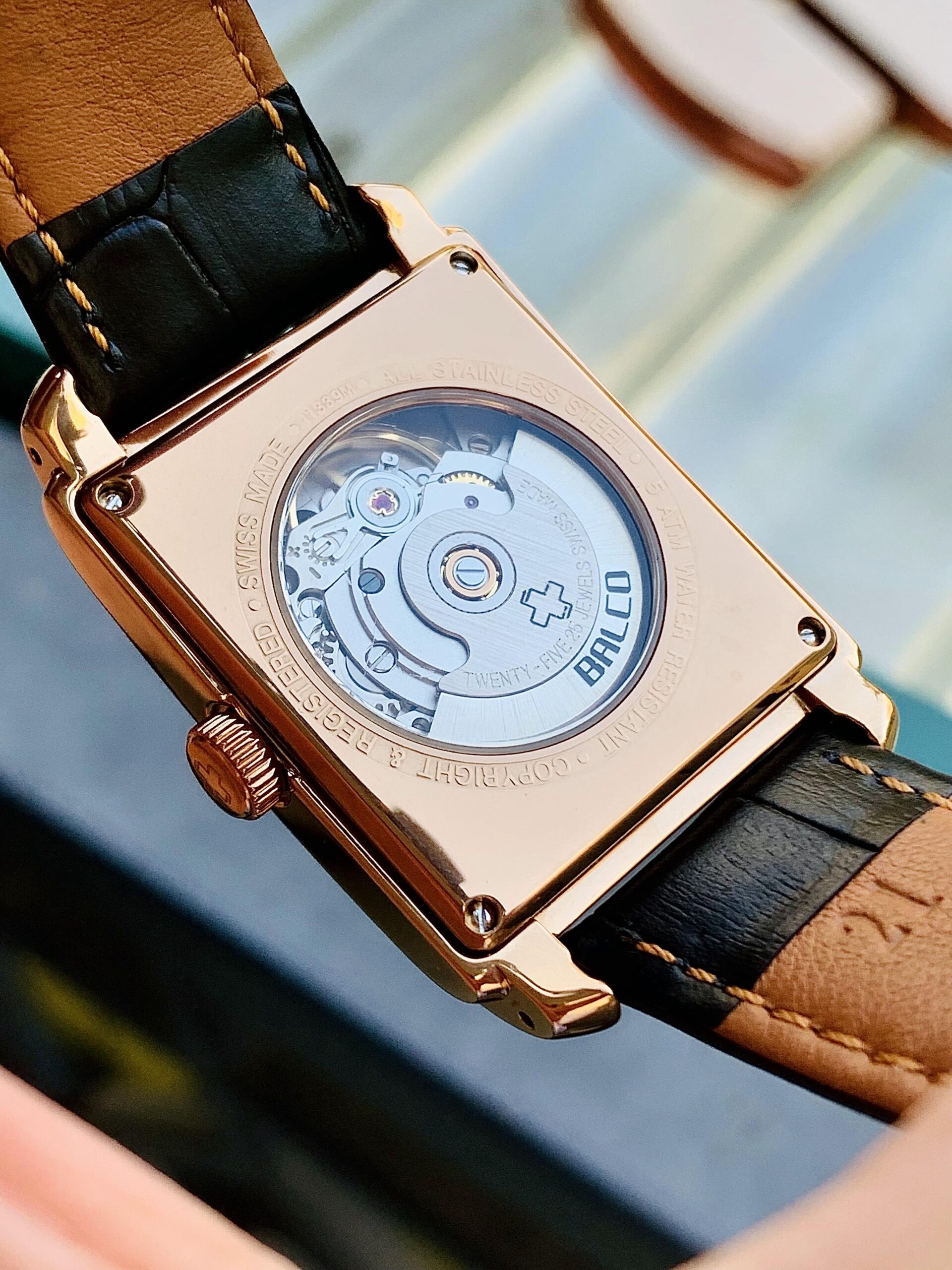 Đồng Hồ Balco Rectangular White Dial Limited Edition 0787/0900 - 11339M - Ảnh 7