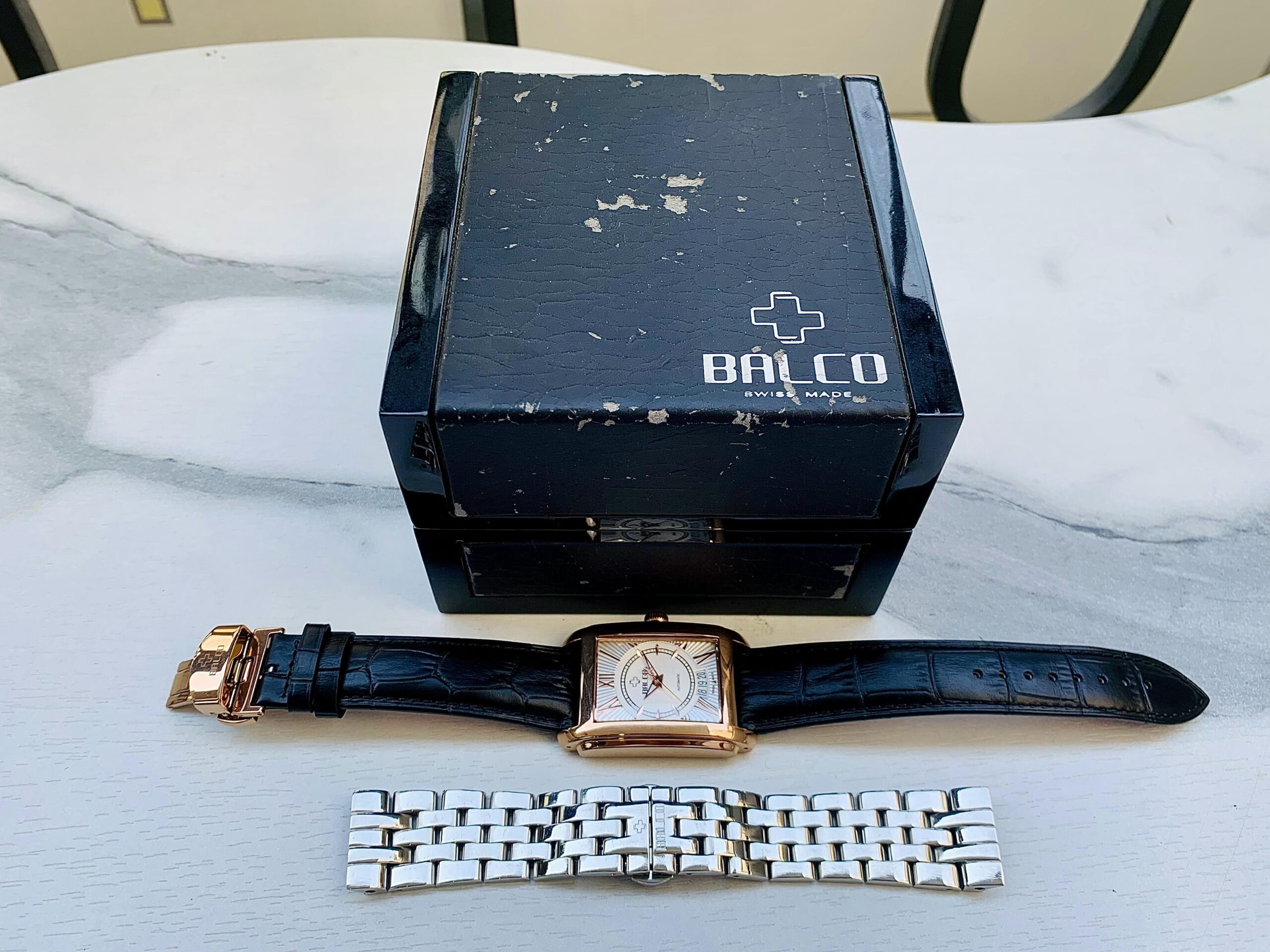 Đồng Hồ Balco Rectangular White Dial Limited Edition 0787/0900 - 11339M - Ảnh 9
