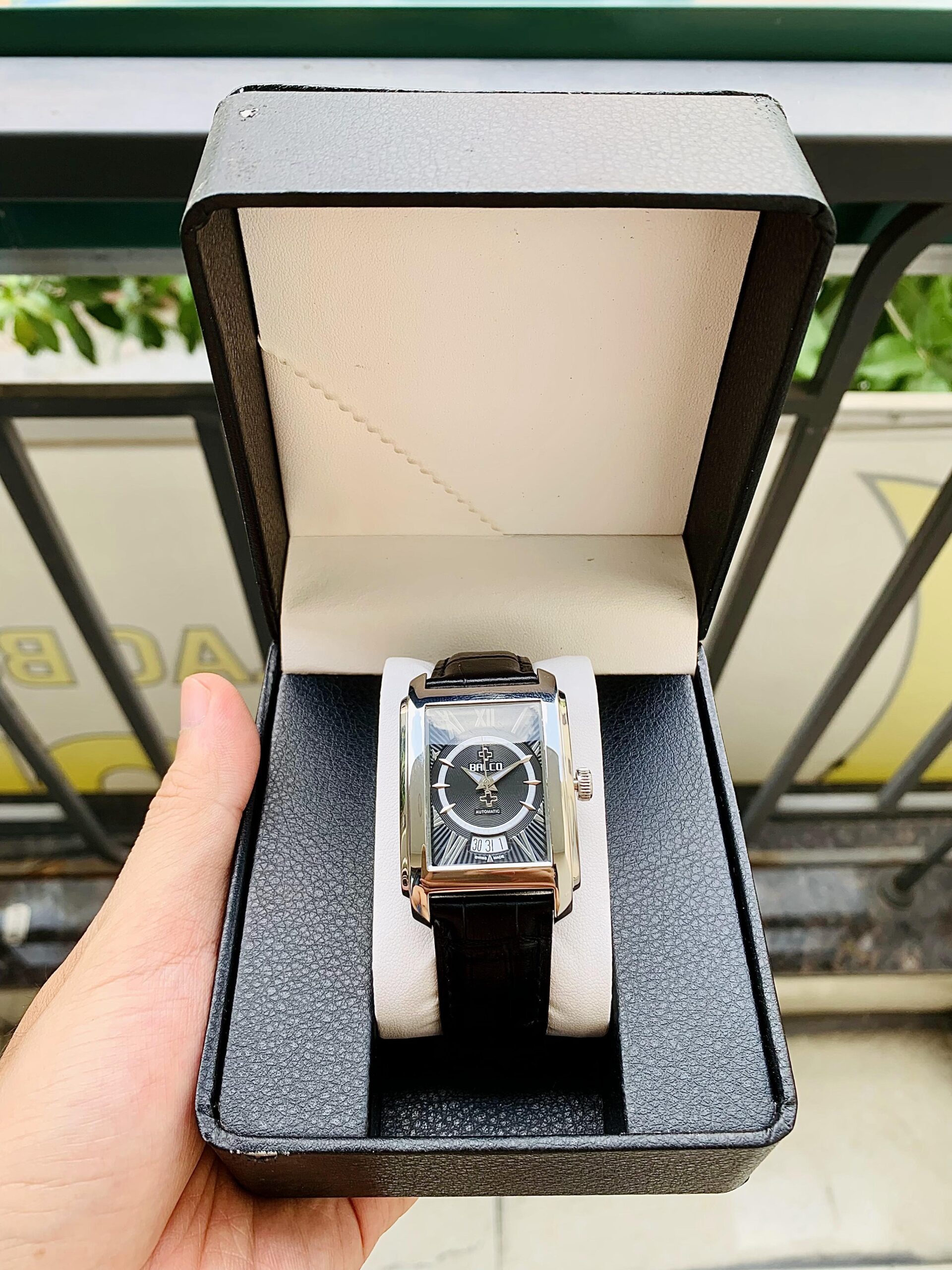 Đồng Hồ Balco Rectangular Black Dial Limited Edition 0188/0600 - 11339M - Ảnh 8