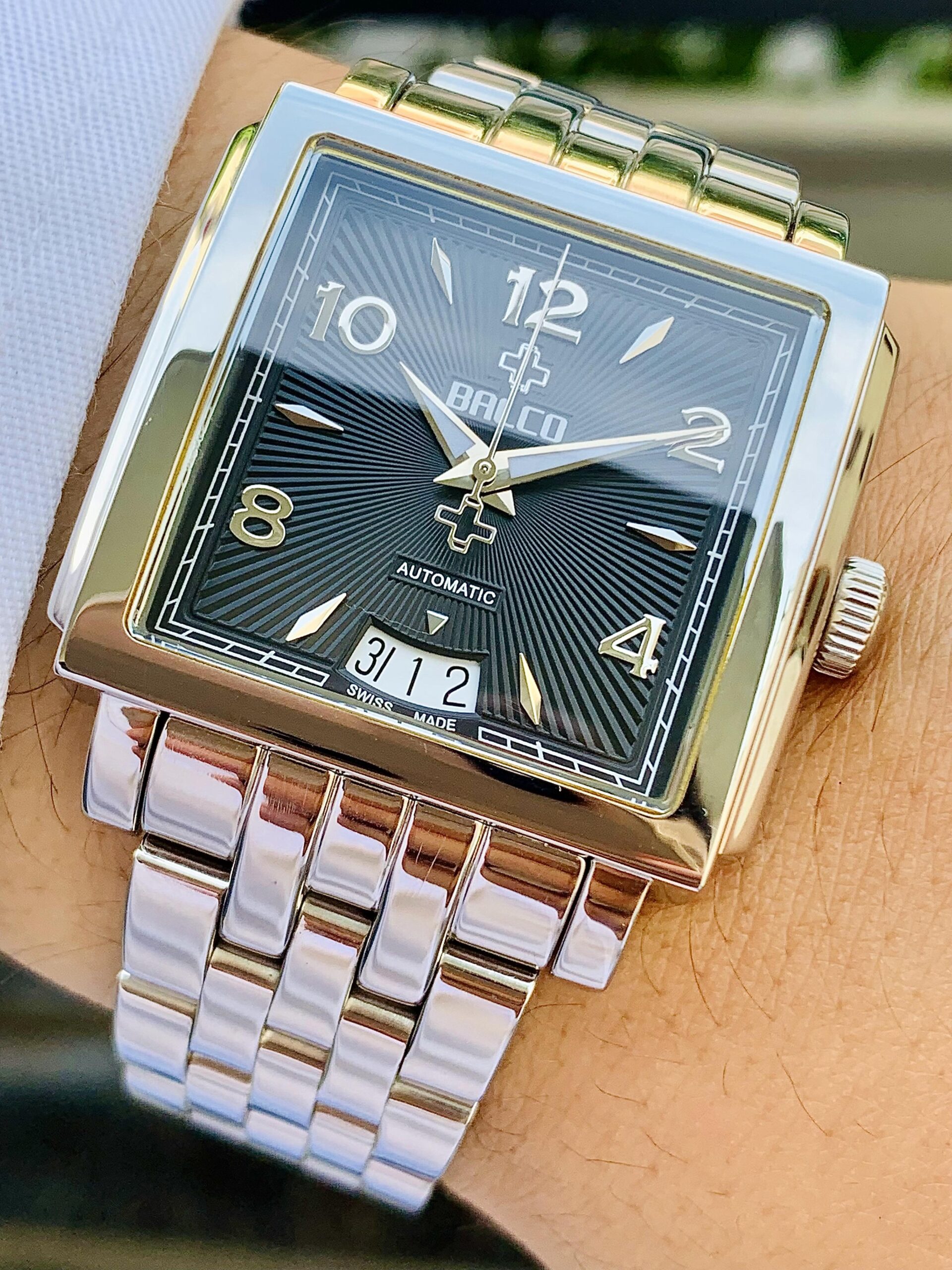 Đồng Hồ Balco Rectangular Black Dial Limited Edition 0283/0600 - 11340M - Ảnh 4