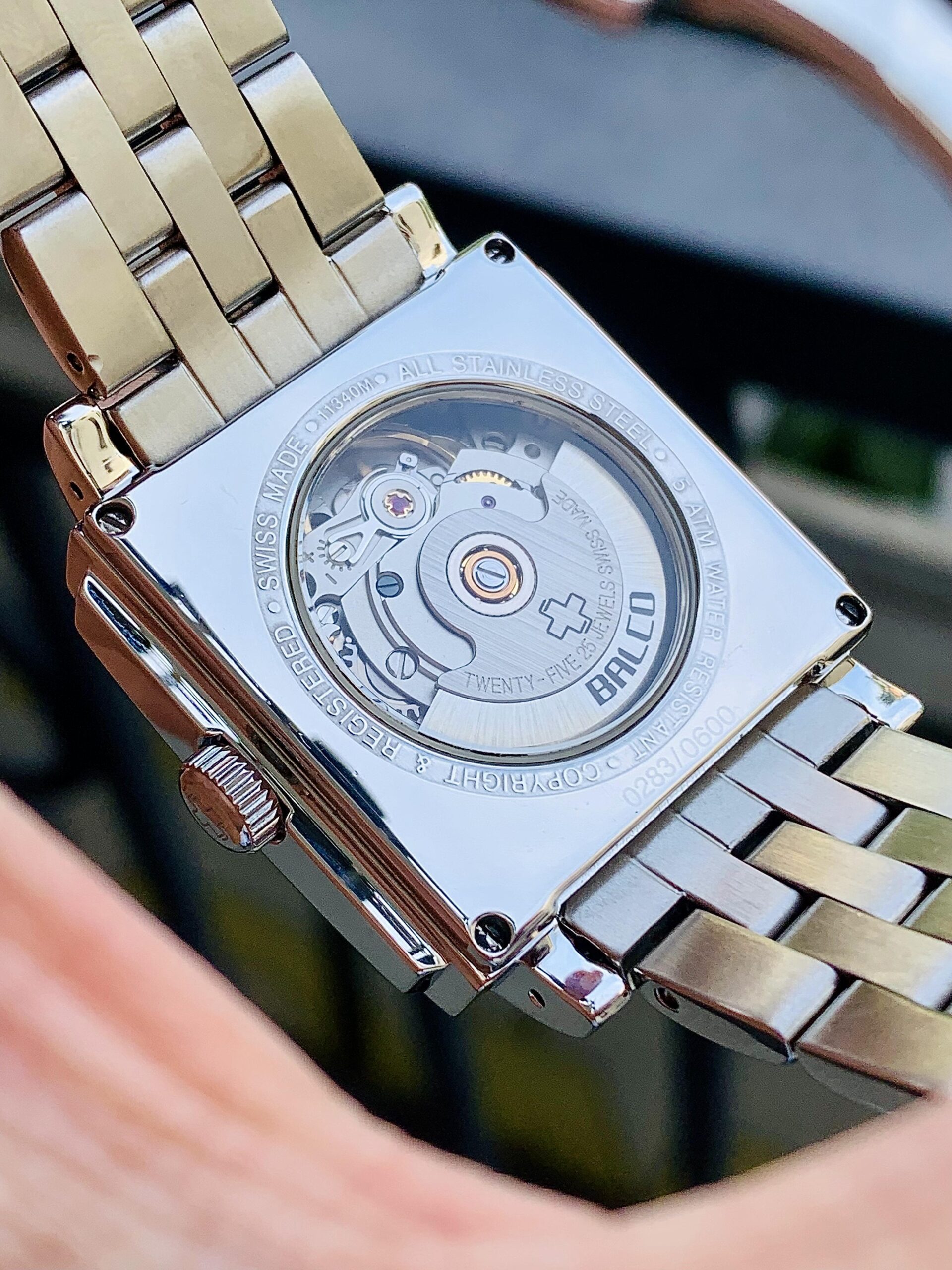 Đồng Hồ Balco Rectangular Black Dial Limited Edition 0283/0600 - 11340M - Ảnh 6