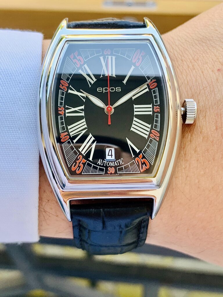 Đồng Hồ Epos Elegance Tonneau Black Dial - 3332