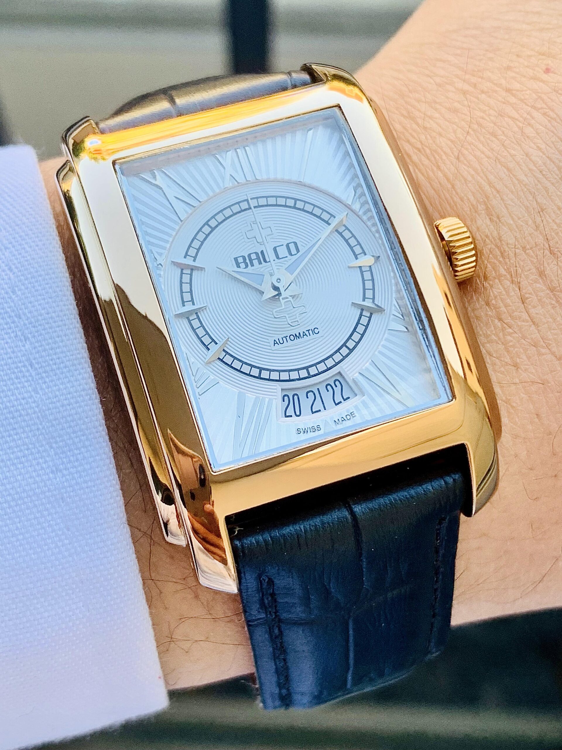 Đồng Hồ Balco Rectangular White Dial Limited Edition 0948/1100 - 11339M - Ảnh 2