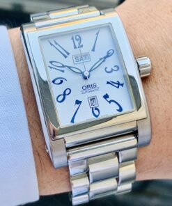 Alternative view of Đồng Hồ Oris Miles Rectangular Day Date White Dial - 585 7525 4002