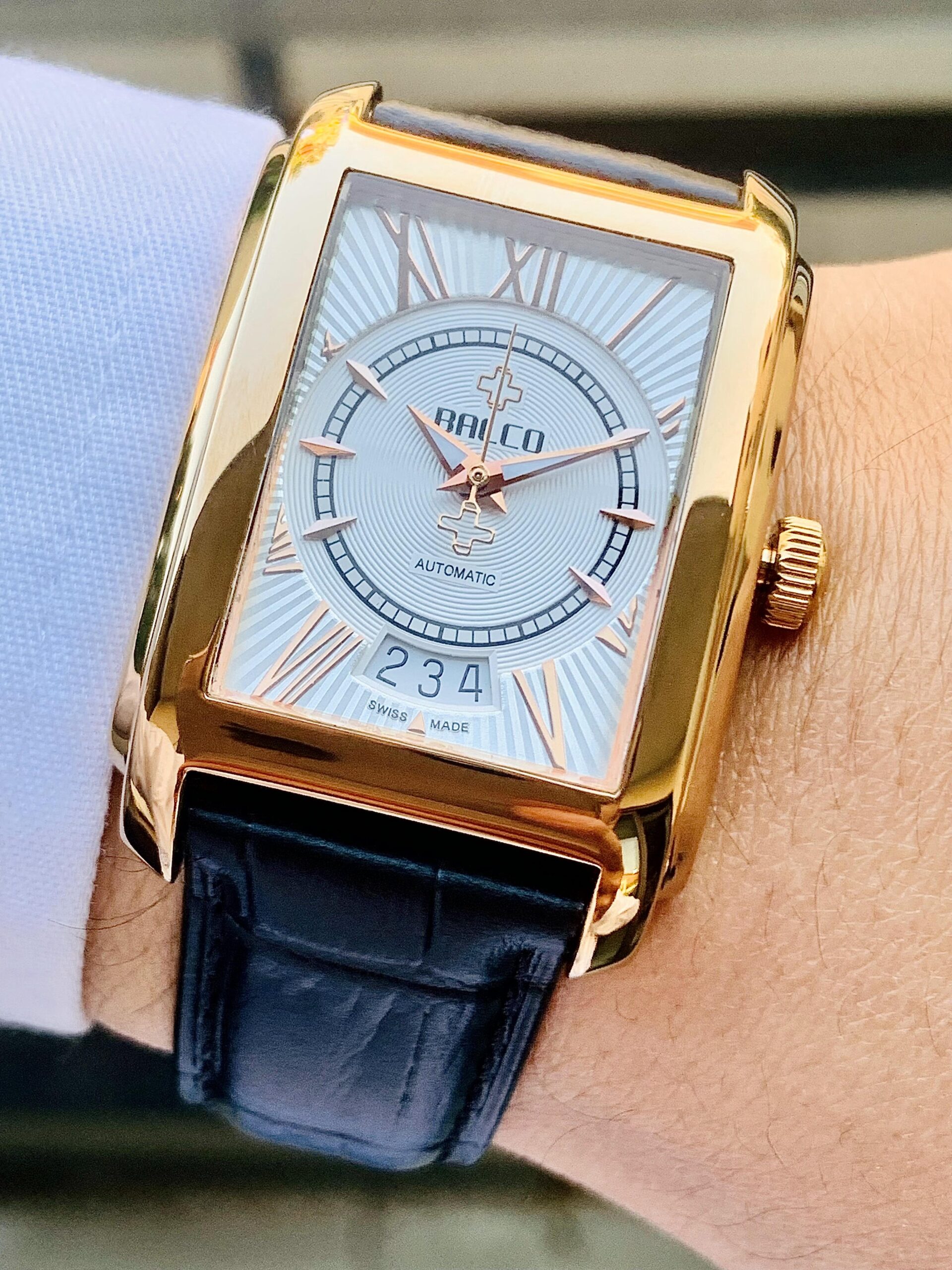 Đồng Hồ Balco Rectangular White Dial Limited Edition 1188/1400 - 11339M - Ảnh 4