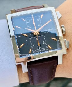 Alternative view of Đồng Hồ Louis Erard L’esprit du Temps La Carree Chronograph Black Dial - 77 502 AA12