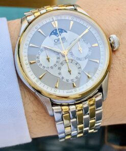 Alternative view of Đồng Hồ Oris Artelier Complication Demi Gold White Dial 01 582 7592 4351-07 8 21 74