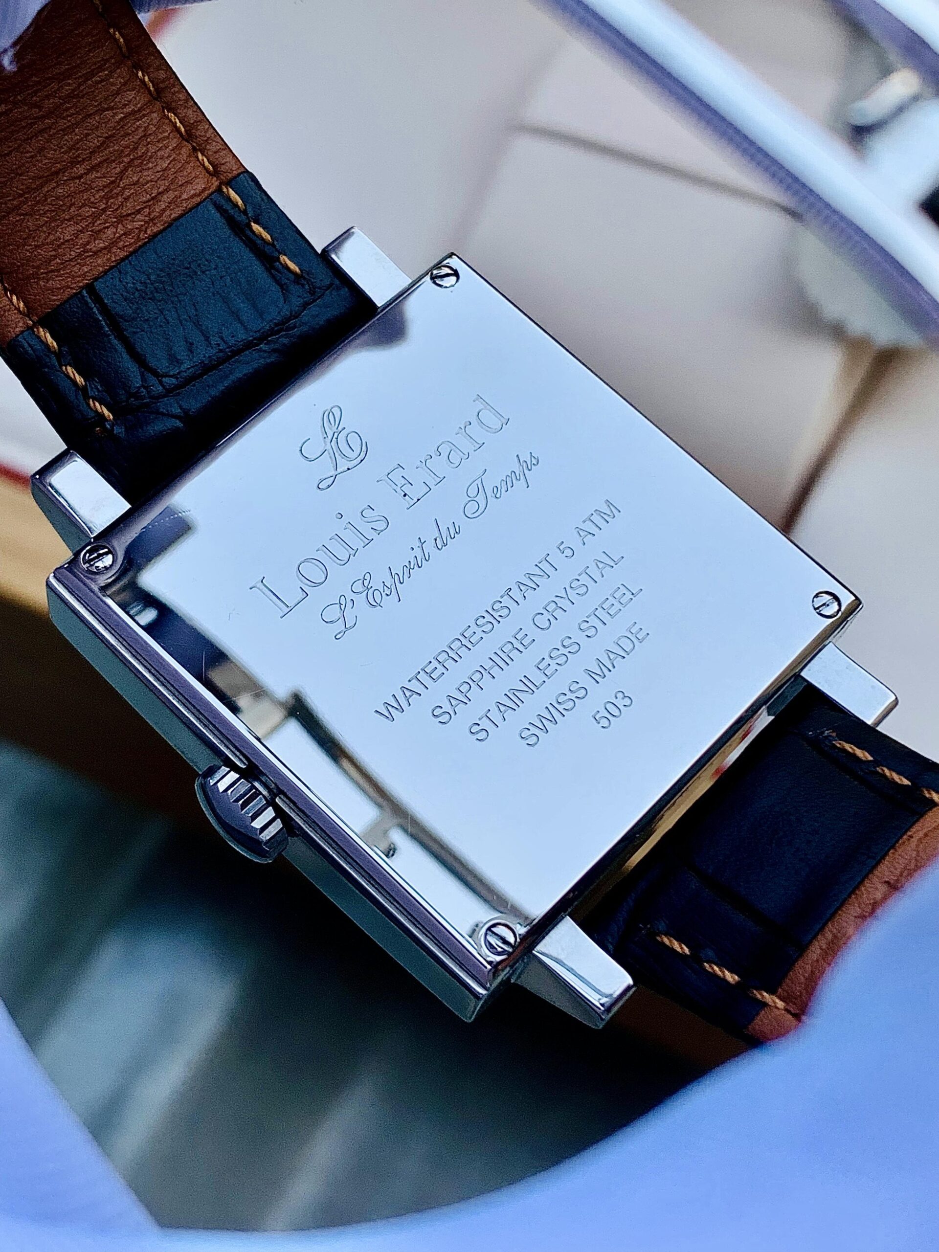 Đồng Hồ Louis Erard L’esprit du Temps La Carree Black Dial - 69503 AS02 - Ảnh 6