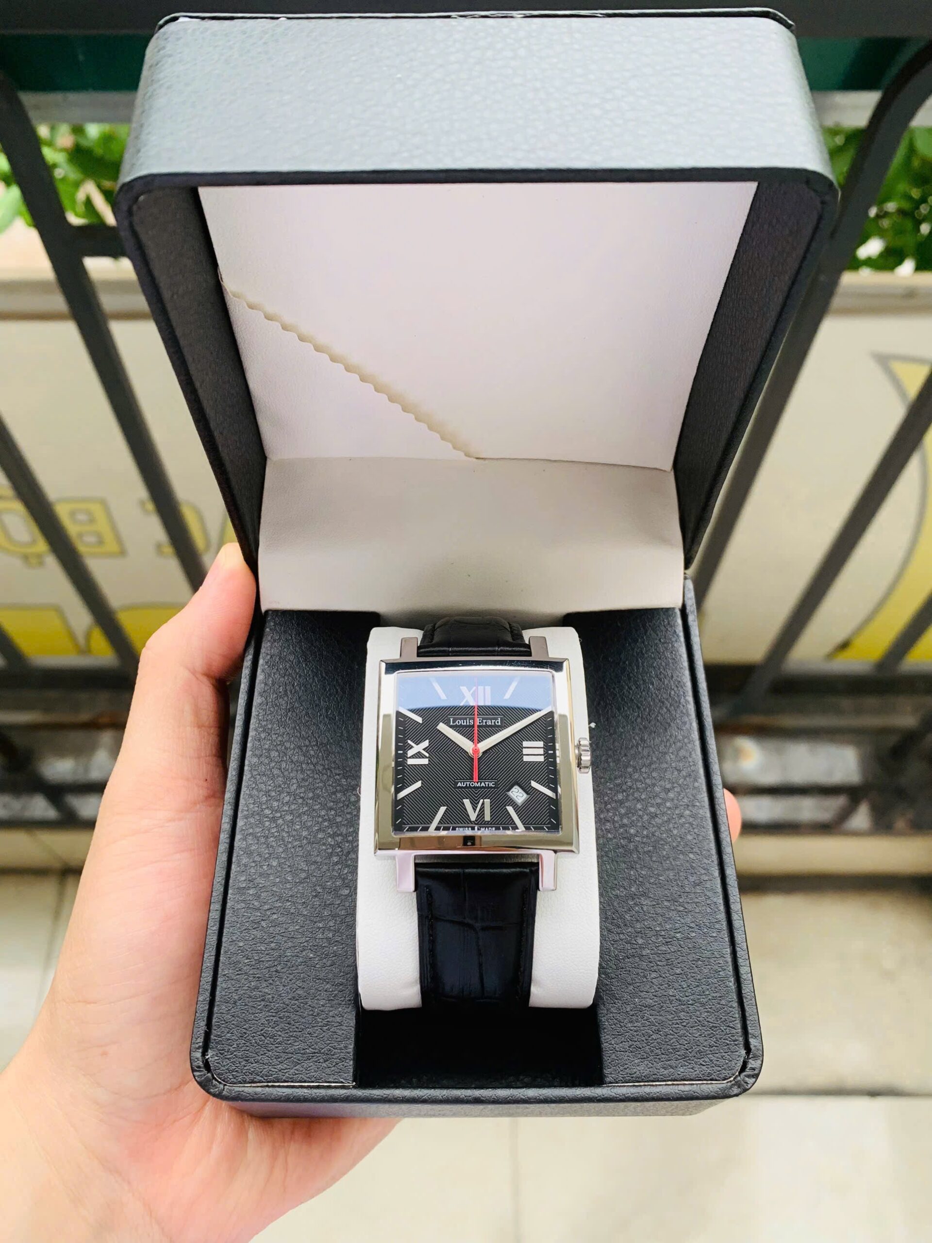 Đồng Hồ Louis Erard L’esprit du Temps La Carree Black Dial - 69503 AS02 - Ảnh 8